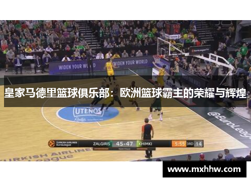 皇家马德里篮球俱乐部：欧洲篮球霸主的荣耀与辉煌